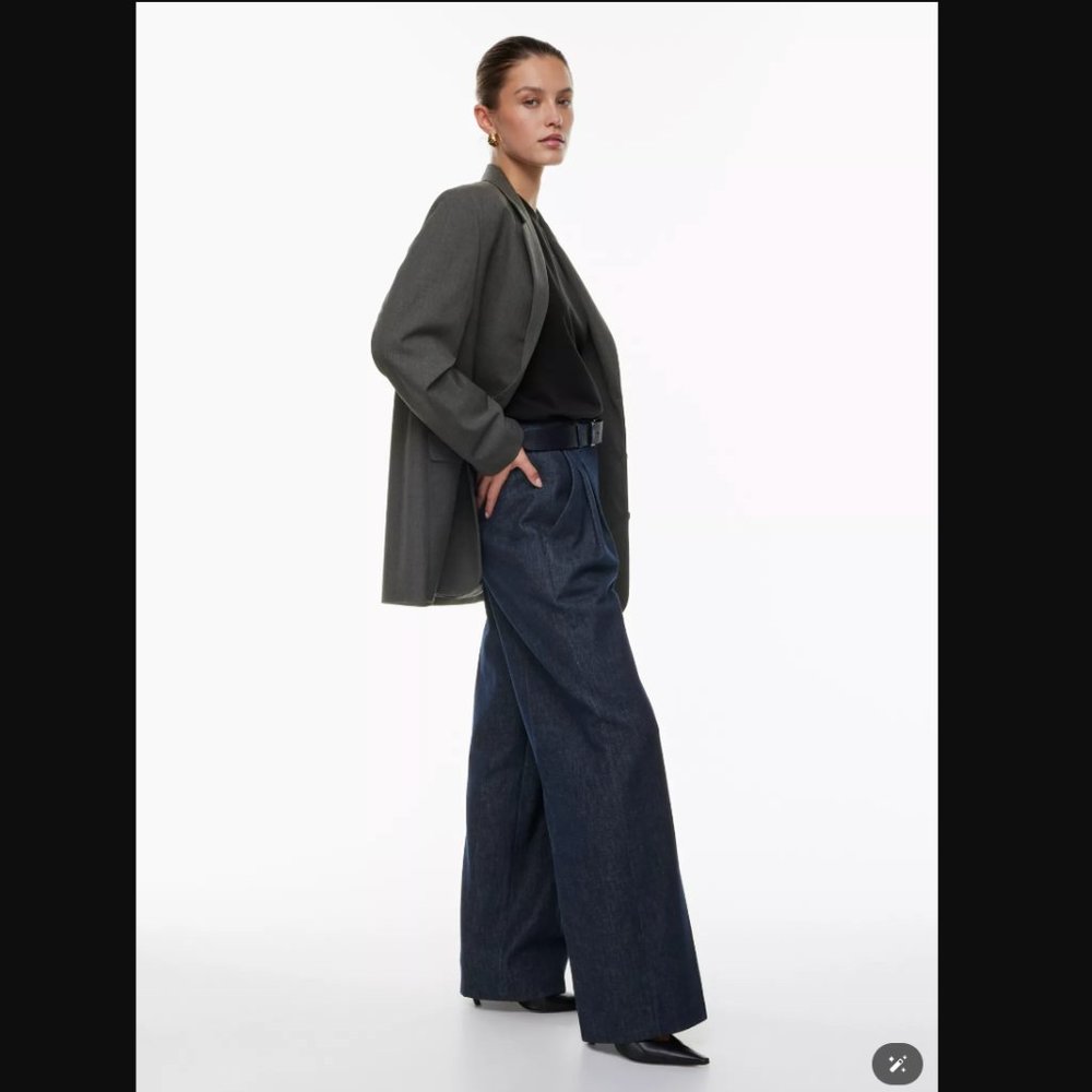 BNWT - Babaton Formula Wide Leg High Waist Denim Trouser Jeans 10 Aritzia